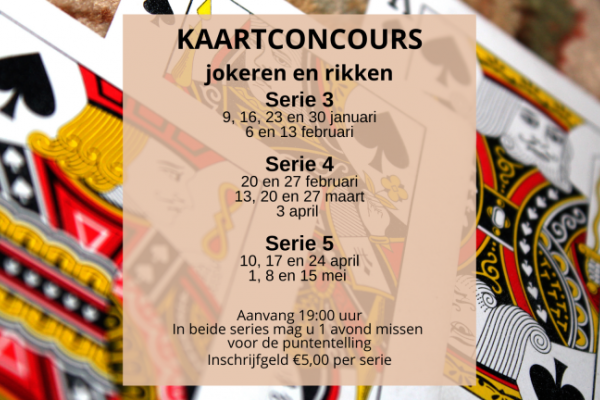 Kaartconcours jokeren en rikken serie 3