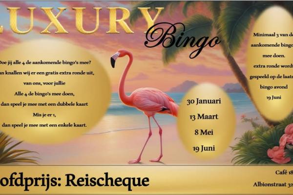 Luxury Bingo bij Cafe 1878