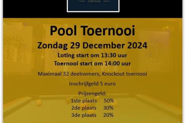 Pool Toernooi bij Café-zaal De Gouwe Leeuw