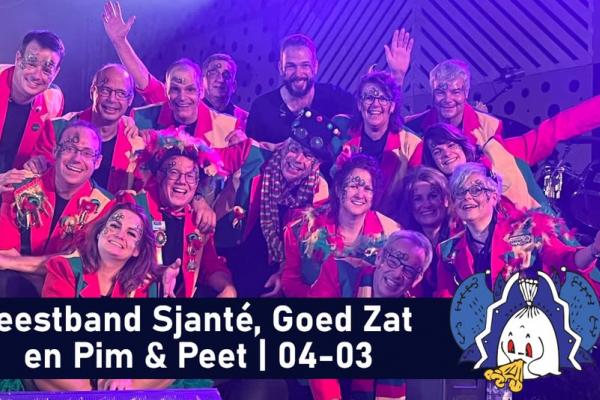 Afsluutingsbal met optredens van Feestband Sjanté, Goed Zat en Pim & Peet CV De Wiendbuul Wanssum