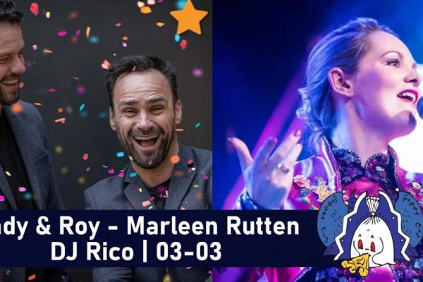 Andy & Roy, Marleen Rutten en DJ Rico CV De Wiendbuul Wanssum