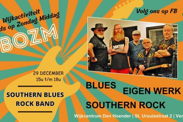 Wijkactiviteit Bands op Zondag Middag | Southern Blues Rock Band bij Wijkcentrum Den Hoender